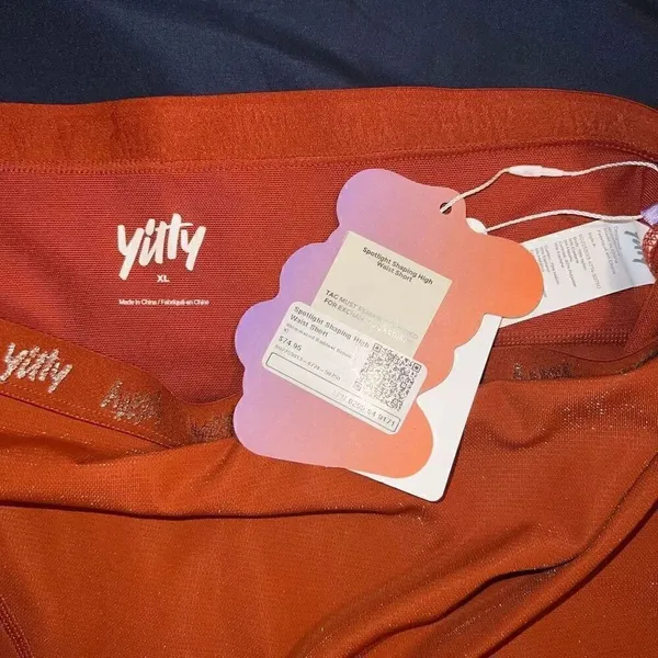 NWT YITTY Spotlight Shaping High Waist Shorts Shimmered Baddest Brown Size XL - Image 5