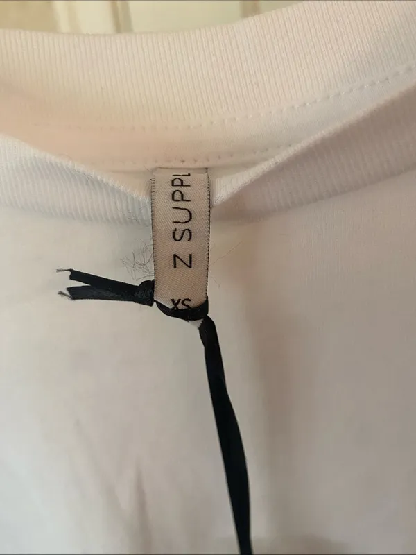 NWT Z Supply S/S Crew White T-Shirt Tee XS - Image 4