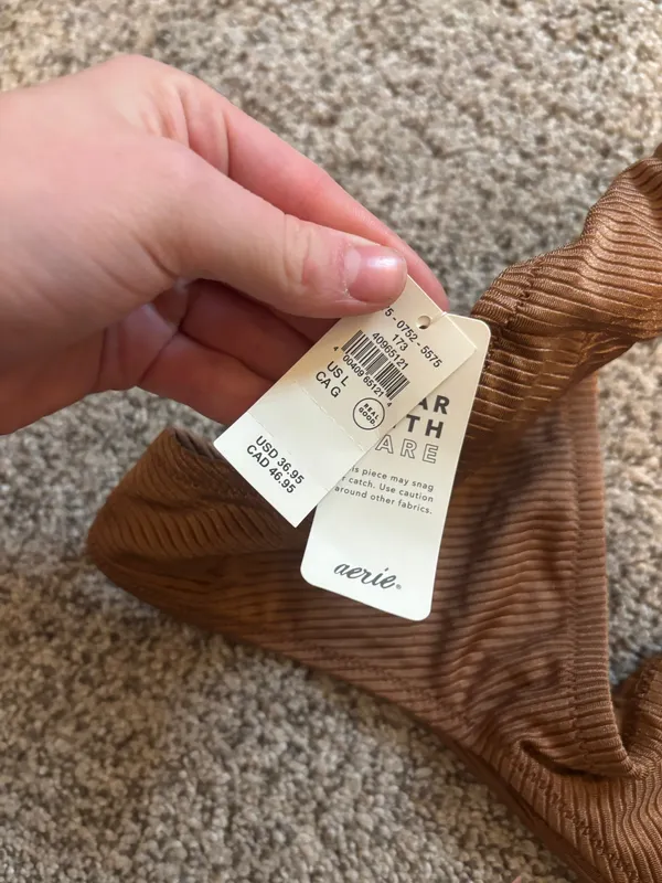 Aerie Bikini Top Brown - Image 2
