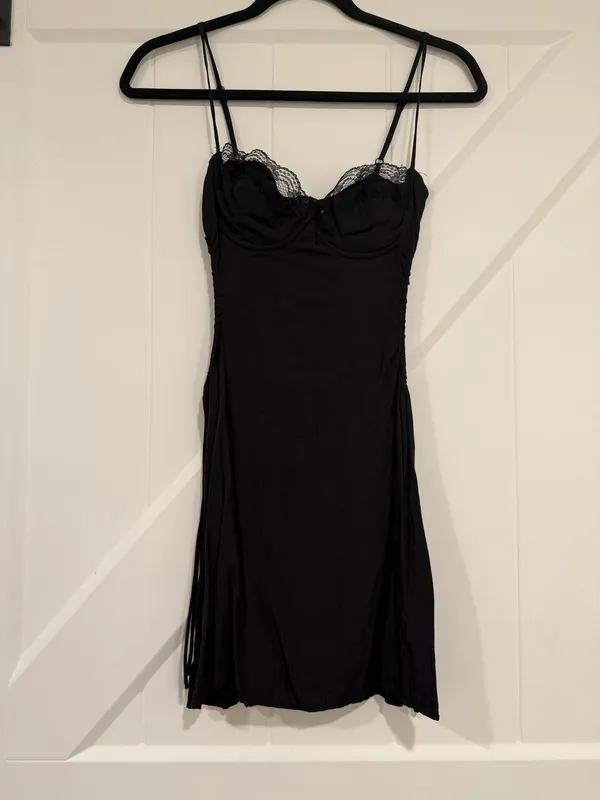 Princess Polly Black Mini Dress - Image 3