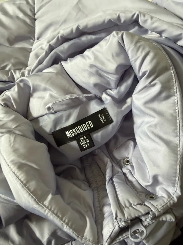 Missguided lilac purple puffer jacket - Image 2
