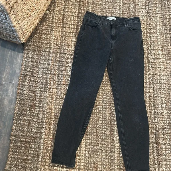 Abercrombie & Fitch The Skinny High Rise Black Denim Jean Size 28/6 - Image 2