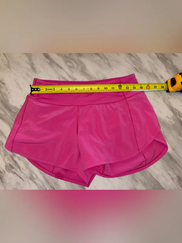 Lululemon Speed Short Pink Running Shorts Athletic Workout Size 6 - Image 5
