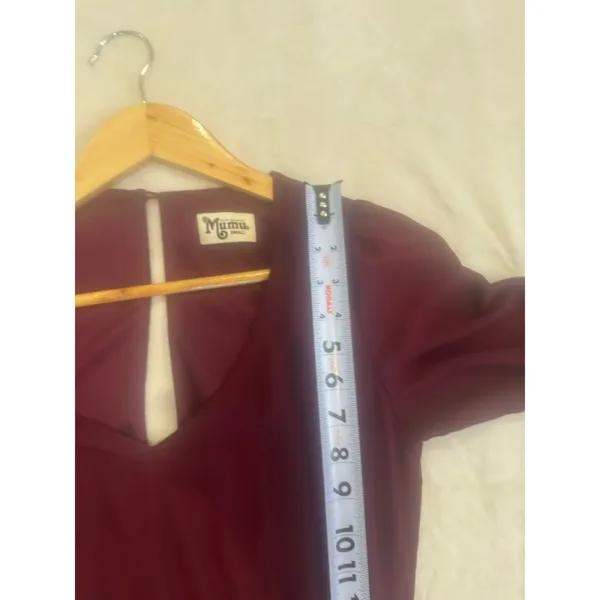 Show Me Your Mumu Dress Womens Small Burgundy Wine Long Emily Maxi Bridesmaid - Image 10