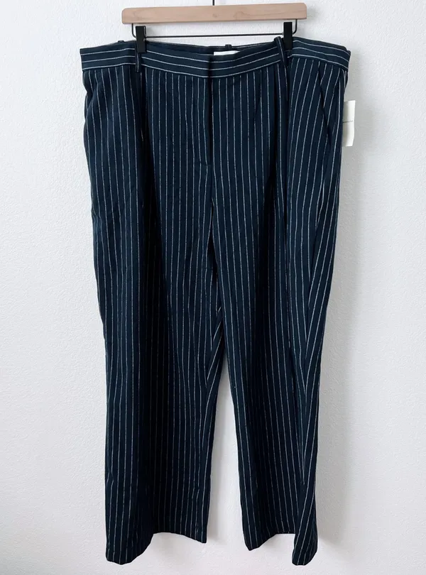 Abercrombie Pinstripe Trousers - Image 3