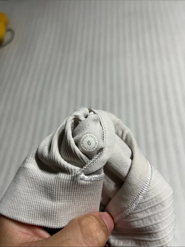 lululemon athletica Cream Ribbed Racerback Tank Top - Image 3