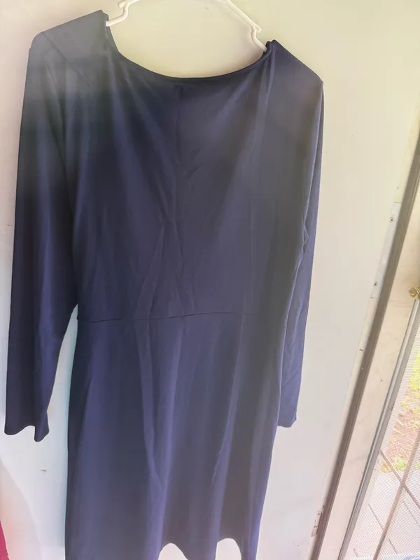 dark blue J.Crew long-sleeve midi dress - Image 2