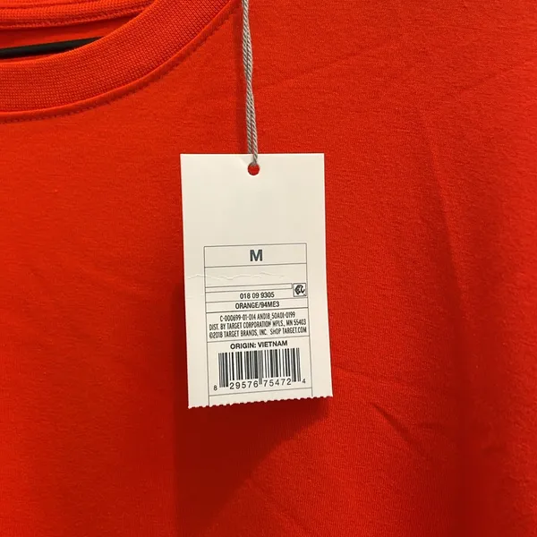 A NEW DAY Relaxed Short Sleeve Crew Neck Mini T-Shirt Dress in Orange Size M NWT - Image 10