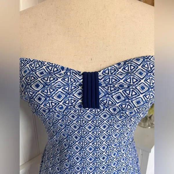 Arizona Jeans Blue Strapless Swim Top - Image 2