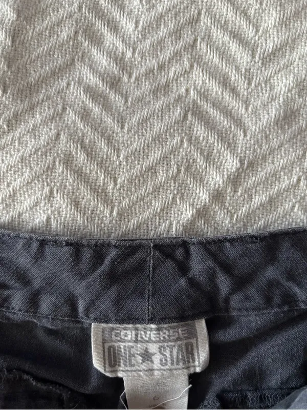Converse Women's Dark Gray Casual Pleated Shorts - Image 2
