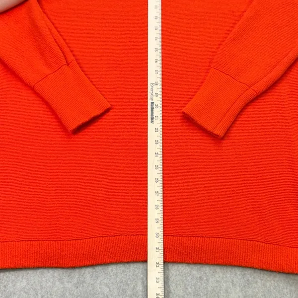 Free People Sweater Womens XL Ottoman Slouchy Tunic Orange Boho Workwear Cozy - Image 7