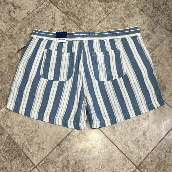 Old Navy High Waisted Textured Pull On Cotton Shorts 5” NEW Size XXL - Image 6