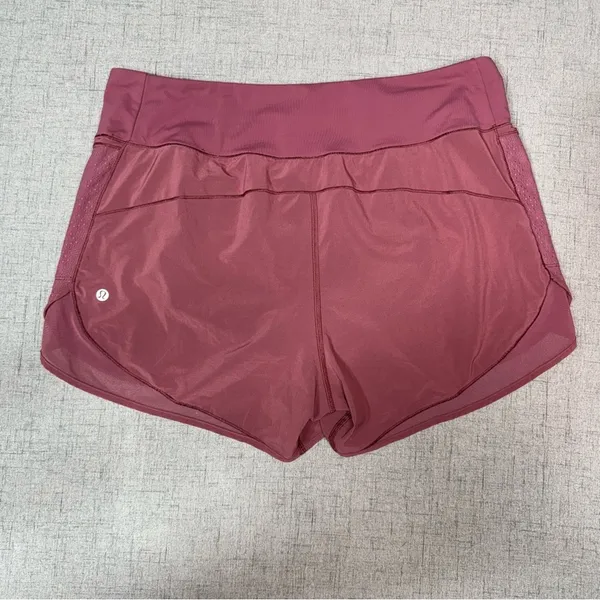 Lululemon Over & Above High Rise Train Short in Misty Merlot Size 12 - Image 6