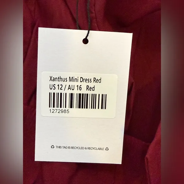 Princess Polly Xanthus Mini Dress Red Size 12 NWT IN PACKAGE - Image 8