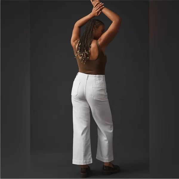 Anthropologie Pilcro Skipper Cropped Wide Leg Jeans - Image 4