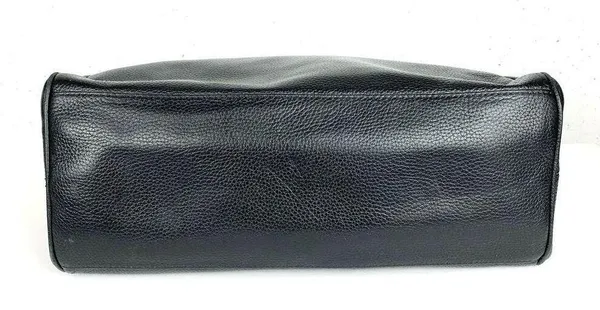 Kate Spade Womens Reis Shoulder Bag Black Pebbled Leather Triple Compartment - Image 6