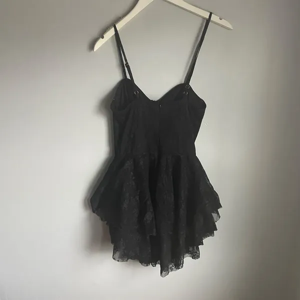 Cider Black Whimsigoth Mini‎ Dress Bustier Lingerie Coquette Vamp size Small NWT - Image 2