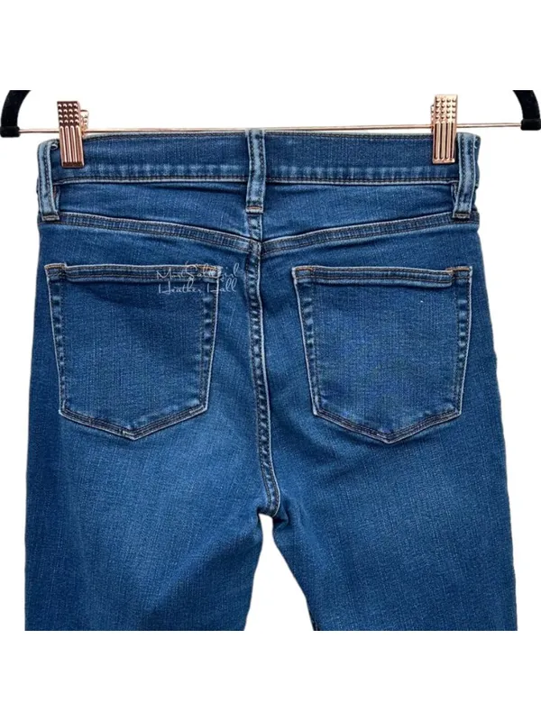 J. Crew Mercantile Button Fly Dark Wash Skinny Fit Denim Jeans Size 26 - Image 4