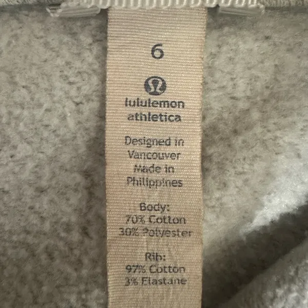 Lululemon Back To It Hoodie Full Zip Swatshirt Size 6 - Image 10