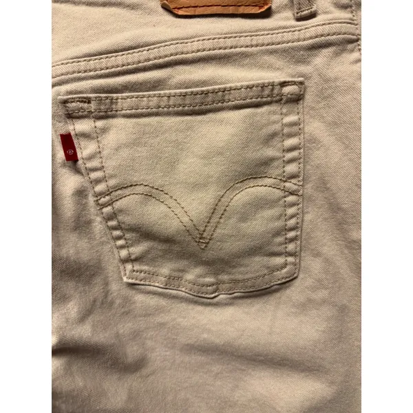 Levi's 550 Relaxed Boot Cut‎ Women Khaki Cotton Spandex Jeans Size 12 M - Image 12