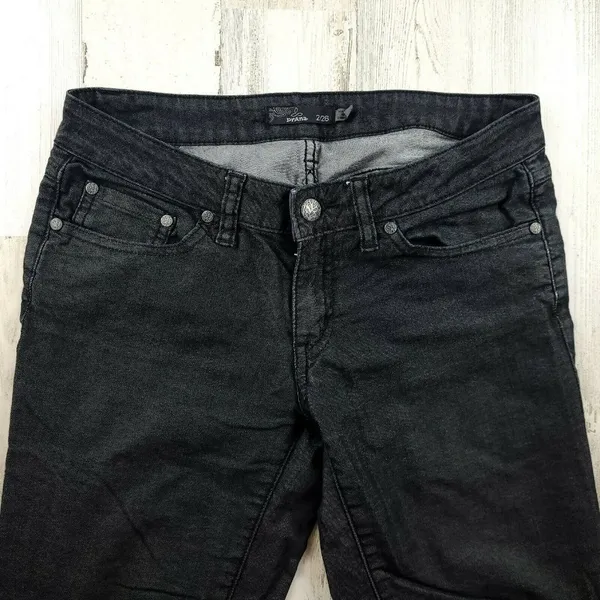 prAna Womens Skinny Jeans Size 2 26 Charcoal Gray Stretch Denim - Image 5