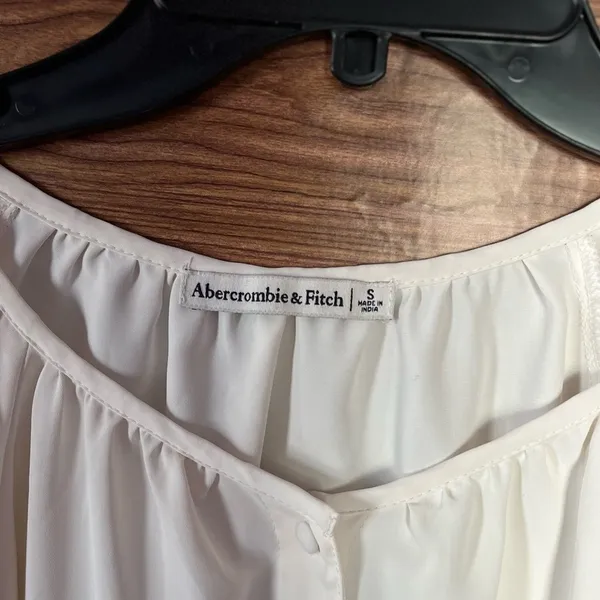 Abercrombie & Fitch Long Sleeve Blouse Button Down Size Small - Image 5