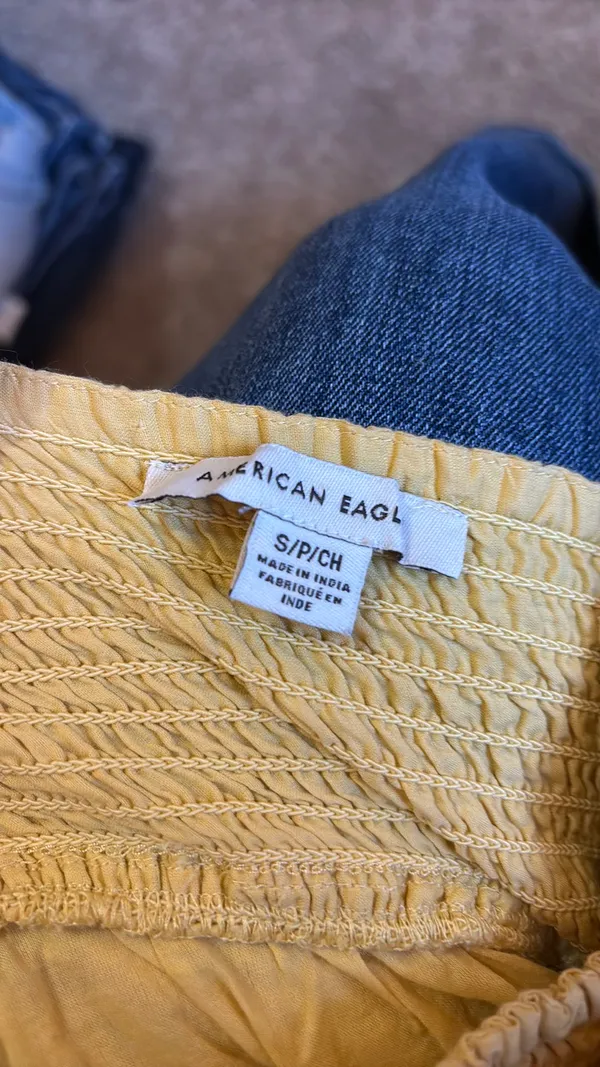 American Eagle Yellow Ruffled Skirt - Image 2