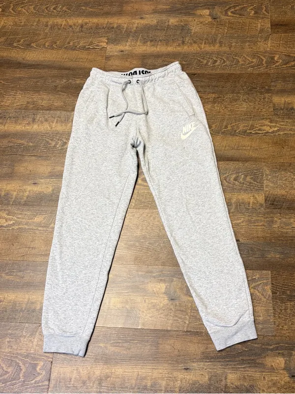 Nike Sportswear Club Fleece Joggers Women's Small Gray Just Do It Sweatpants - Image 2