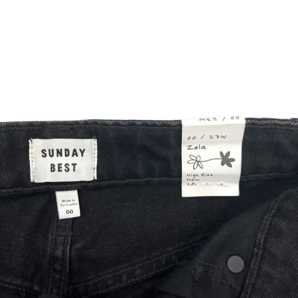 Aritzia Sunday‎ Best Zola Mom Jeans High-Waisted Tapered Denim Black Size 00 - Image 7