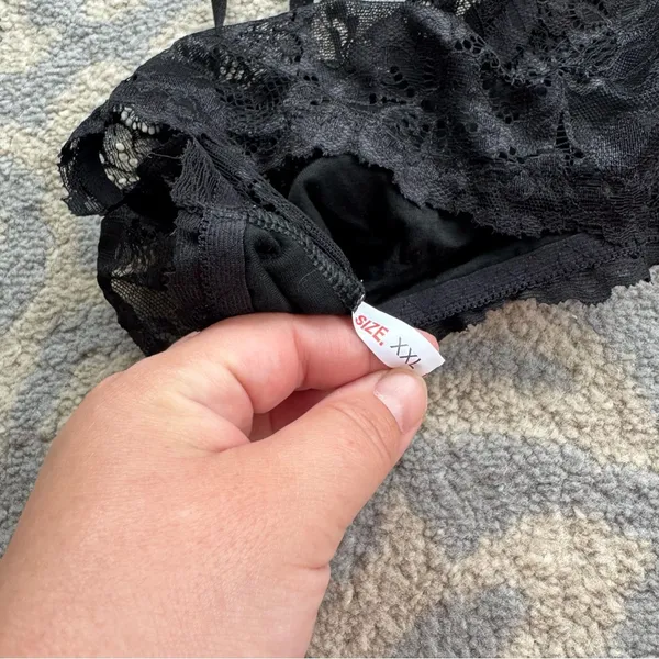 Lace Bralette Black XXL - Image 4