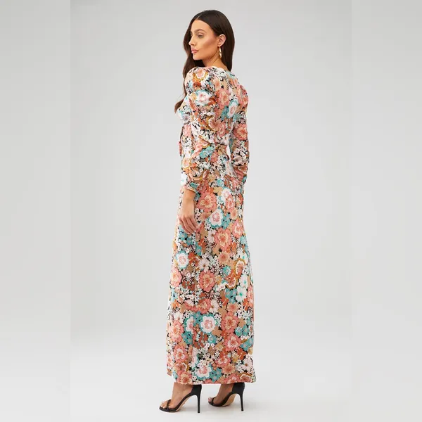 For Love & Lemons Polly‎ Floral Maxi Dress - Image 3