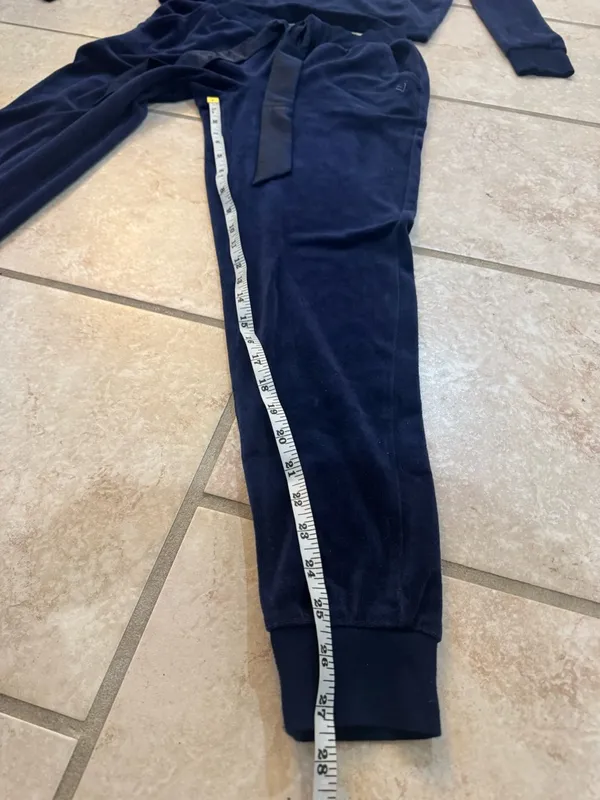Victoria’s Secret Navy Velour Lounge Set XS EU - Image 3