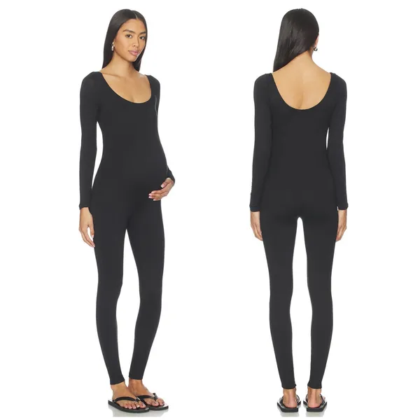 Bumpsuit The Celine Jumpsuit Black Size Medium Long Sleeve Unitard Maternity - Image 2