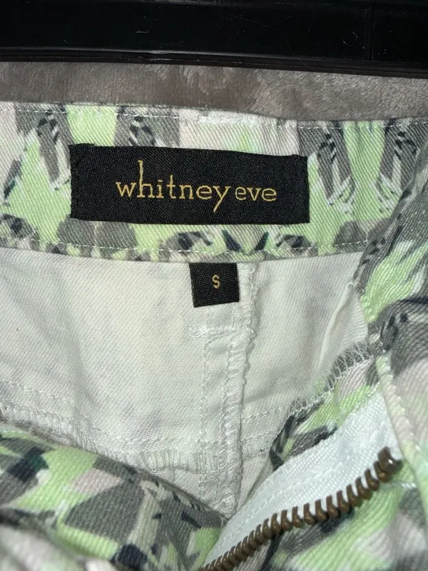 Whitney Eve Geometric Print Frayed Hem Shorts Size S - Image 7
