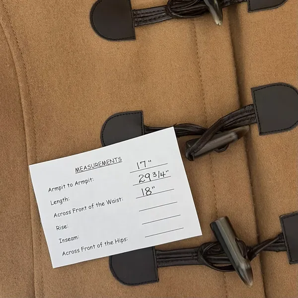 Anthropologie ELEVENSES‎ Melton Wool Toggle Coat Leopard Fur Collar Size 2 - Image 15