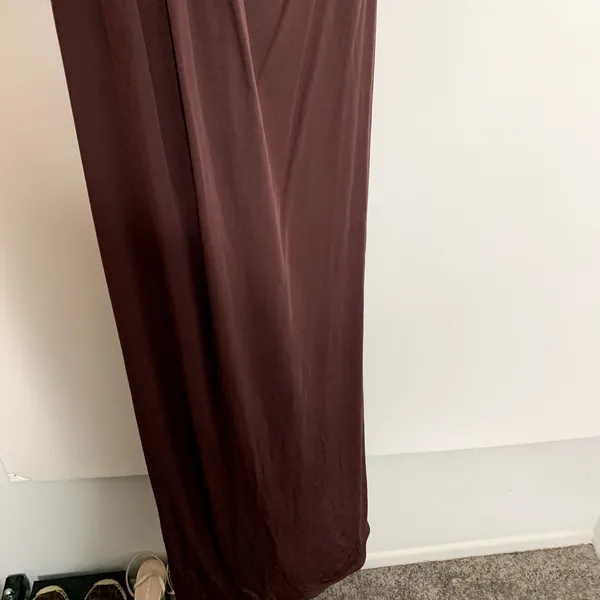 Staud Brown Reagan Maxi Dress Womens Size Large - Image 7