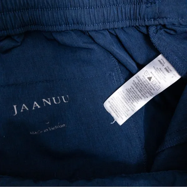 Jaanuu Stat Skinny Cargo Scrub Pant S Heathered Navy Tapered Pockets - Image 6