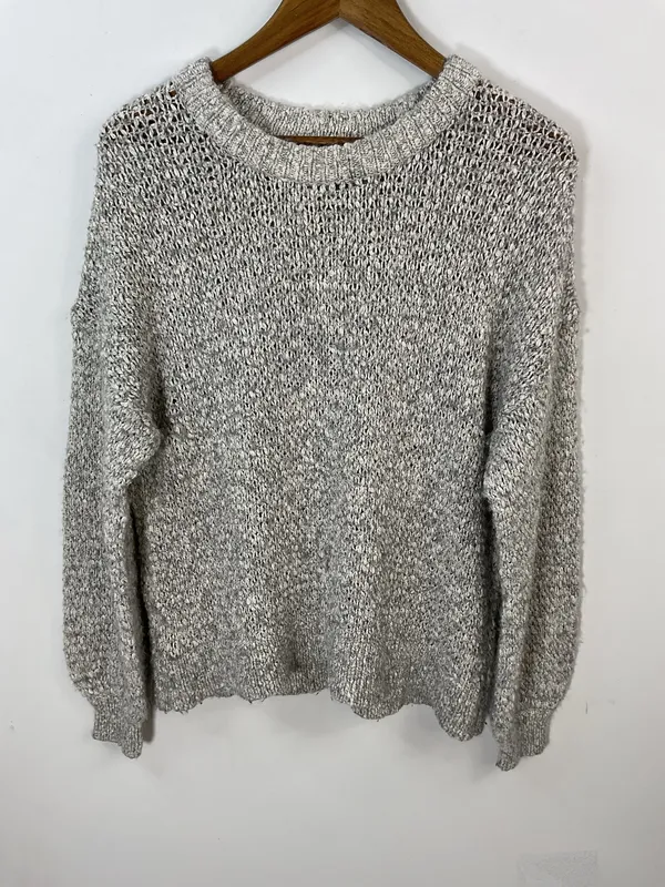 Madewell Gray Wool Blend Sweater Size Medium  - Image 4