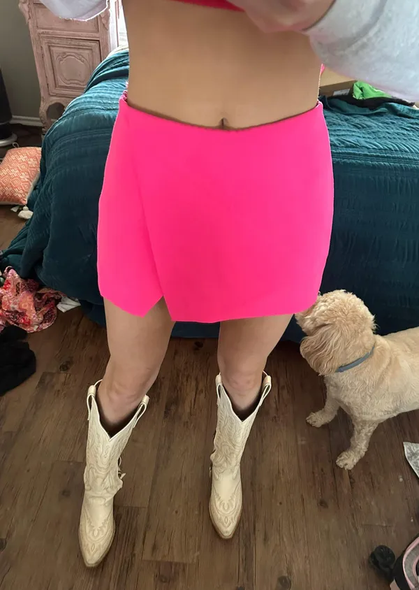 Zara Hot pink Skort - Image 3