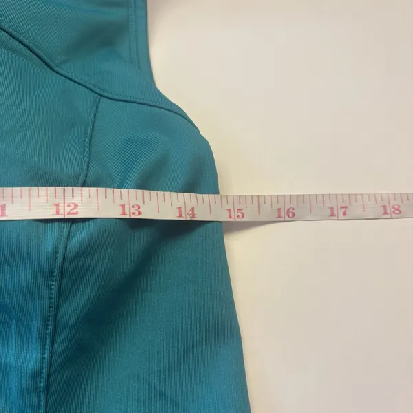 Athleta 903763 Womens Ruched Racerback Bra Tank Top Size 36DD Teal‎ Stretch Yoga - Image 7
