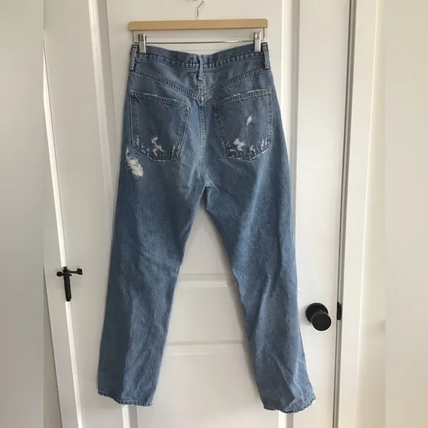 Agolde 90s Mid‎ Rise Loose Straight Fit Womens 27 Jeans Fall Out Denim A069C-811 - Image 2
