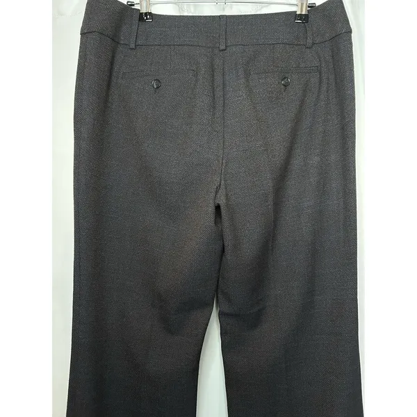Ann Taylor LOFT Julie Trouser Pants Women's Size 10 Dark Gray Flat Front Dressy - Image 4