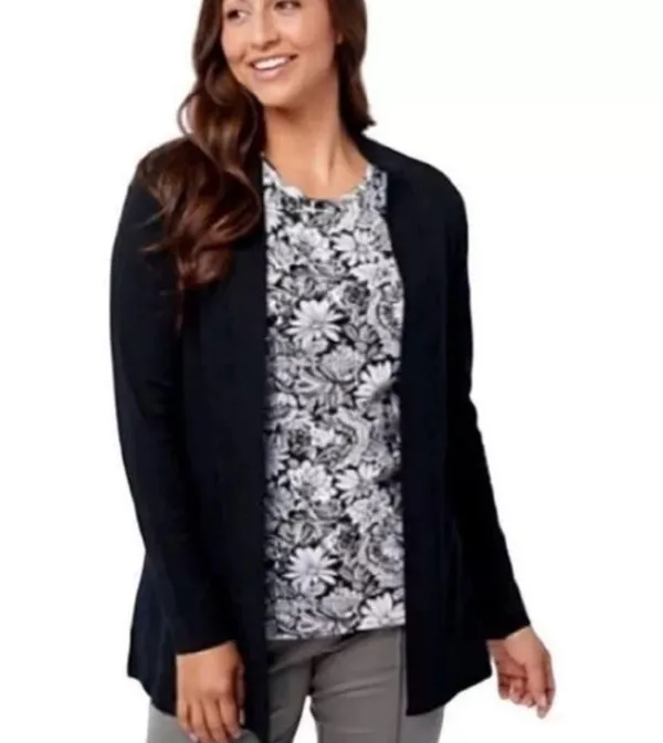 Isaac Mizrahi Live! Essentials Cardigan & T Shirt A470485 NWT 1X Strawberry Pink - Image 4