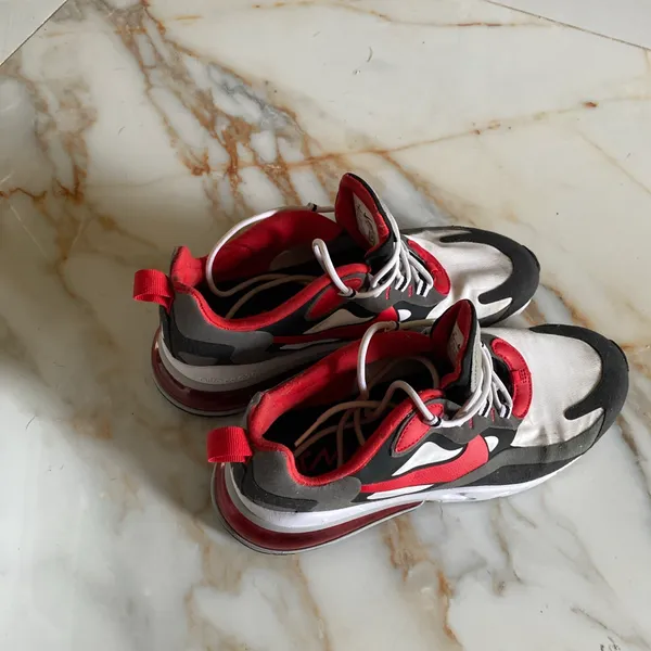Nike Air Max Red and White Sneakers - Image 3
