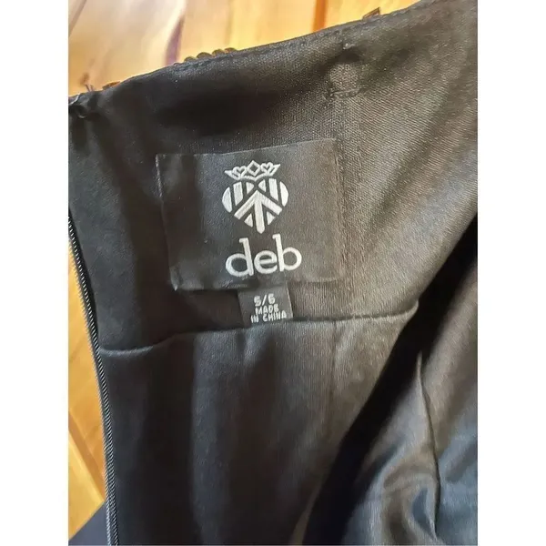 DEB Womens Blk Strapless Bead/Sequin Long Mermaid Event Gown Sz 5 nwt (3016) - Image 10