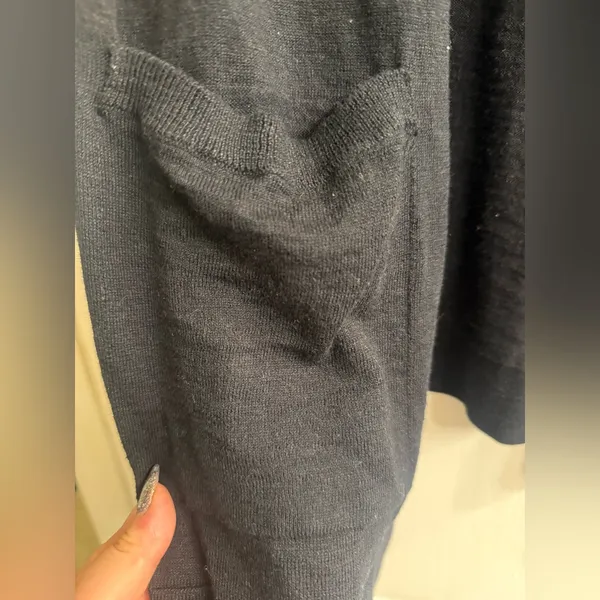 Old Navy Black Longline Open Front Cardigan Sweater - size XL - Image 2
