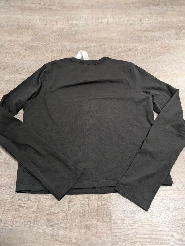 Lululemon Athletica Black Cotton Crewneck Size 2 - Image 3