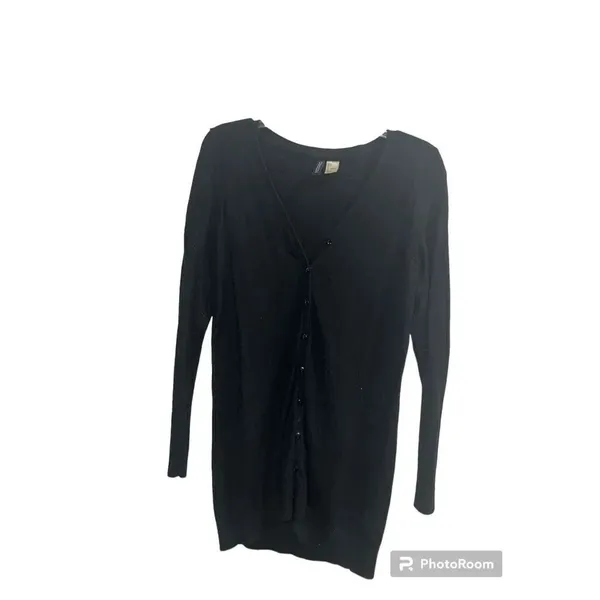 ✨Divided by H&M Womens Button Down V-Neck Cardigan Black✨ - Image 5