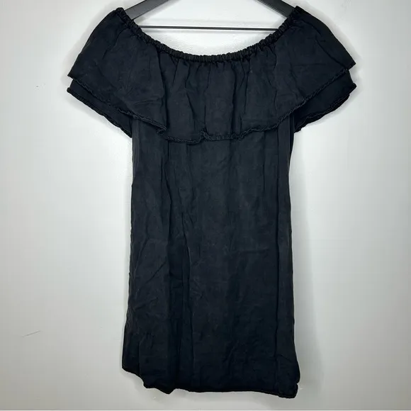 Zara‎ Black Off the Shoulder Dress Size M - Image 2