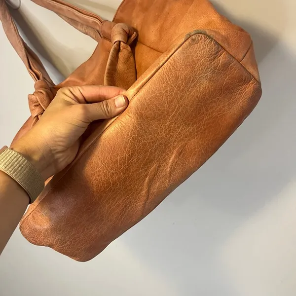 Frye Nora Knotted Hobo Tote Leather Pink - Image 8